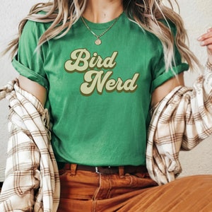 Bird Nerd T-Shirt, Retro Birdwatcher Shirt, Bird Nerd Tee, Bird Watcher T-Shirt, Bird Lover T-Shirt, Gift For Bird Lover, Bird Lover Tee