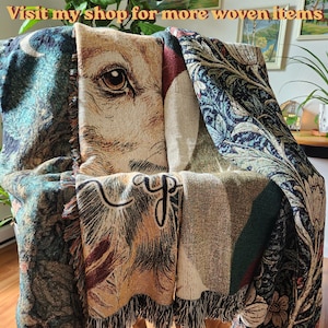 Whimsigoth Sun and Moon Woven Throw, 100% Cotton Purple Celestial Blanket, Cozy Witchy Tapestry, Mystical Dorm Room Decor image 12