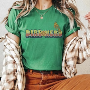 Bird Nerd T-Shirt, Retro Birdwatcher Shirt, Bird Nerd Tee, Bird Watcher T-Shirt, Bird Lover T-Shirt, Gift For Bird Lover, Bird Lover Tee