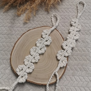 Macrame curtain tiebacks x2