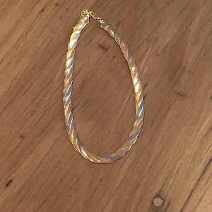 3 Tone Snake Chain Necklace