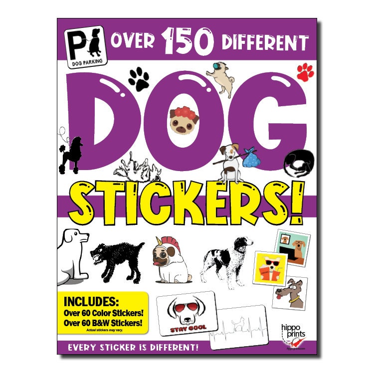 Dog Sticker Book Over 150 Stickers per Book Etsy