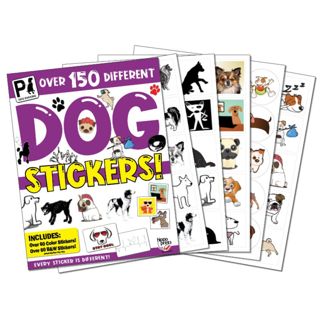 Dog Sticker Book Over 150 Stickers per Book Etsy