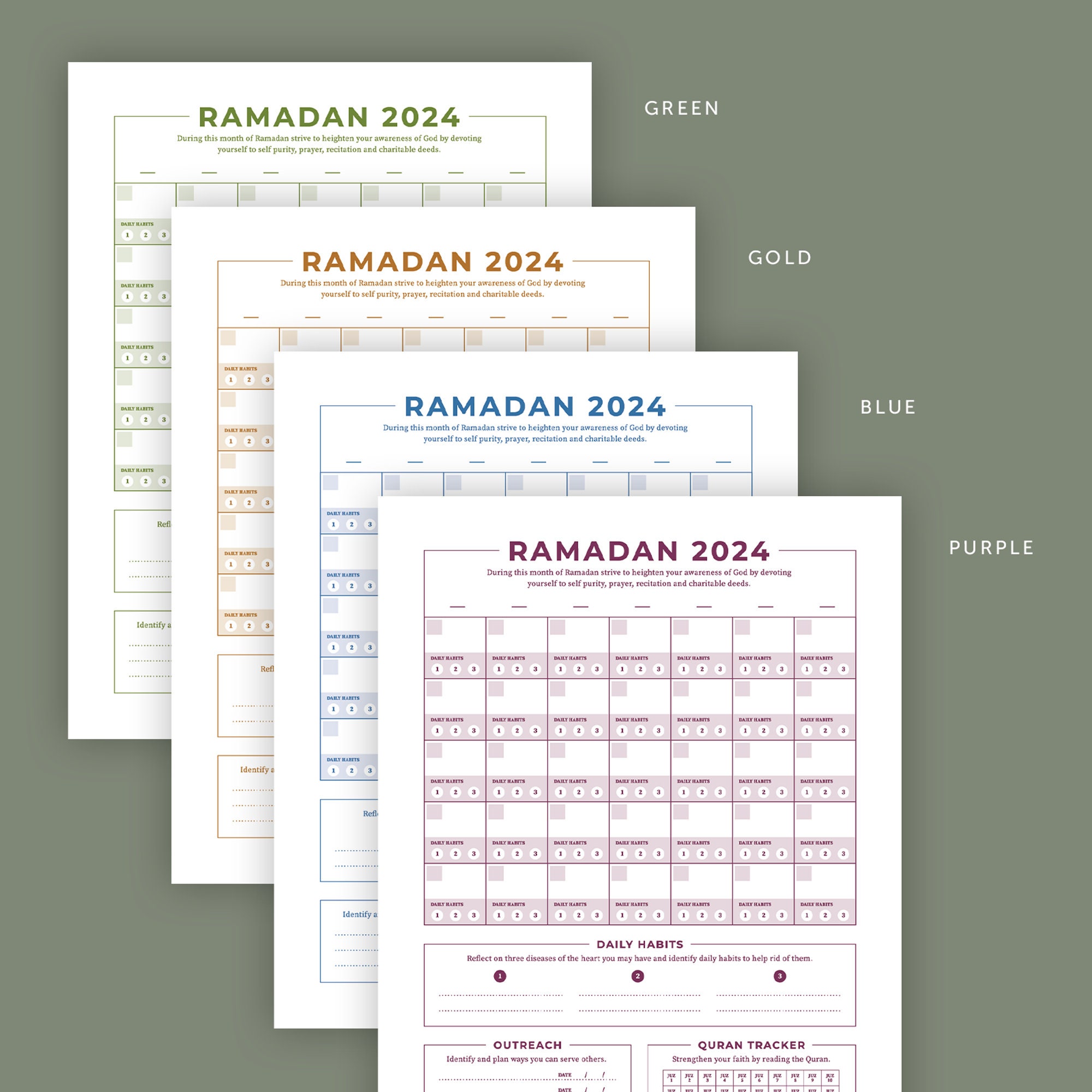 Calendario/planificador Ramadán 2024 todo en uno -  México