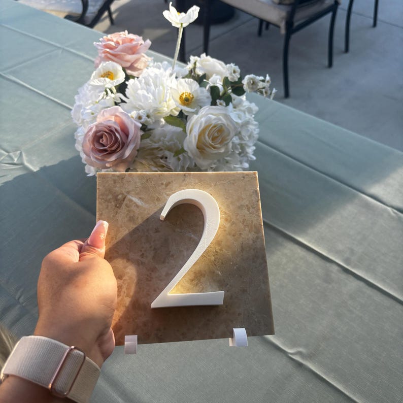 3D Numbers | 3D Printed Numbers | Table Numbers | Centerpieces | Wedding Table Numbers | DIY Table Numbers