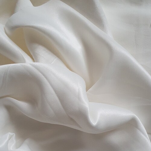 Organic Orange Fibre Silk Satin Alternative Fabric Ethical Etsy UK