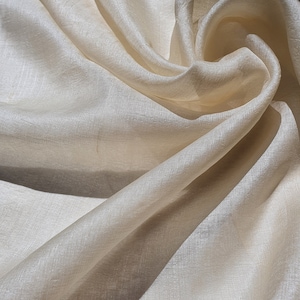 100% organic peace silk fabric 44&quot; tussar ahimsa sustainable non-violent raw natural handloom ethical organza cruelty free unbleached eco