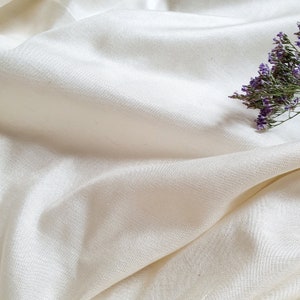 Organic peace silk 44&quot; wide eri ahimsa sustainable non-violent zero waste raw handloom eco ethical cruelty free vegan unbleached