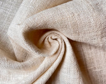 Organic peace 100% silk 44&quot; wide eri ahimsa sustainable non-violent zero waste raw handloom eco ethical cruelty free vegan undyed unbleached