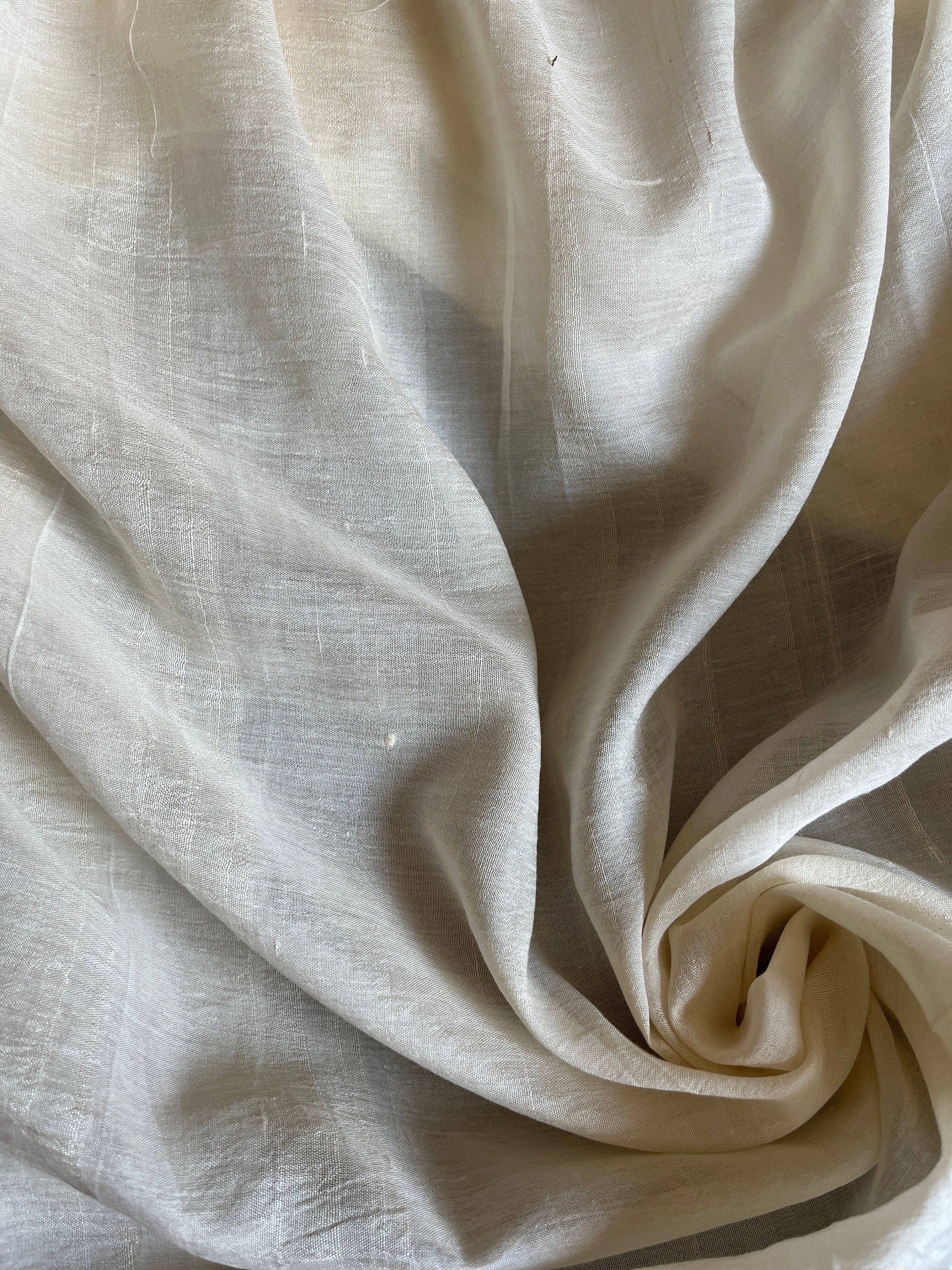 Pure Indian Silk Fabric Mulberry Silk Fabric 45'' Width Indian Silk Fabric  Hand Woven Silk Fabric Hand Spun Silk Fabric 
