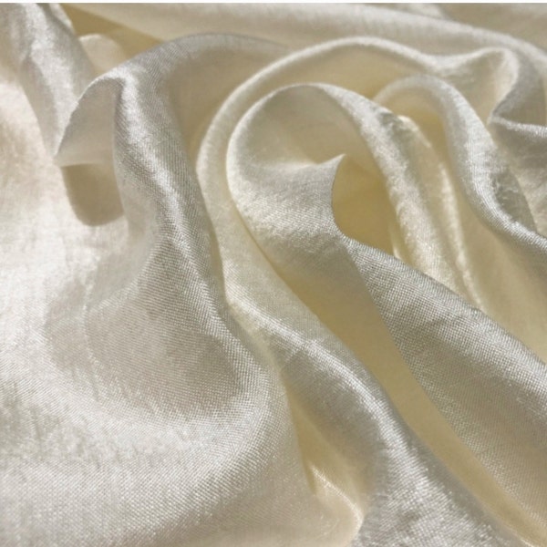 Organic peace 100% silk wild eri raw fabric eco friendly sustainable natural  handloom ahimsa non violent furoshiki cream voile