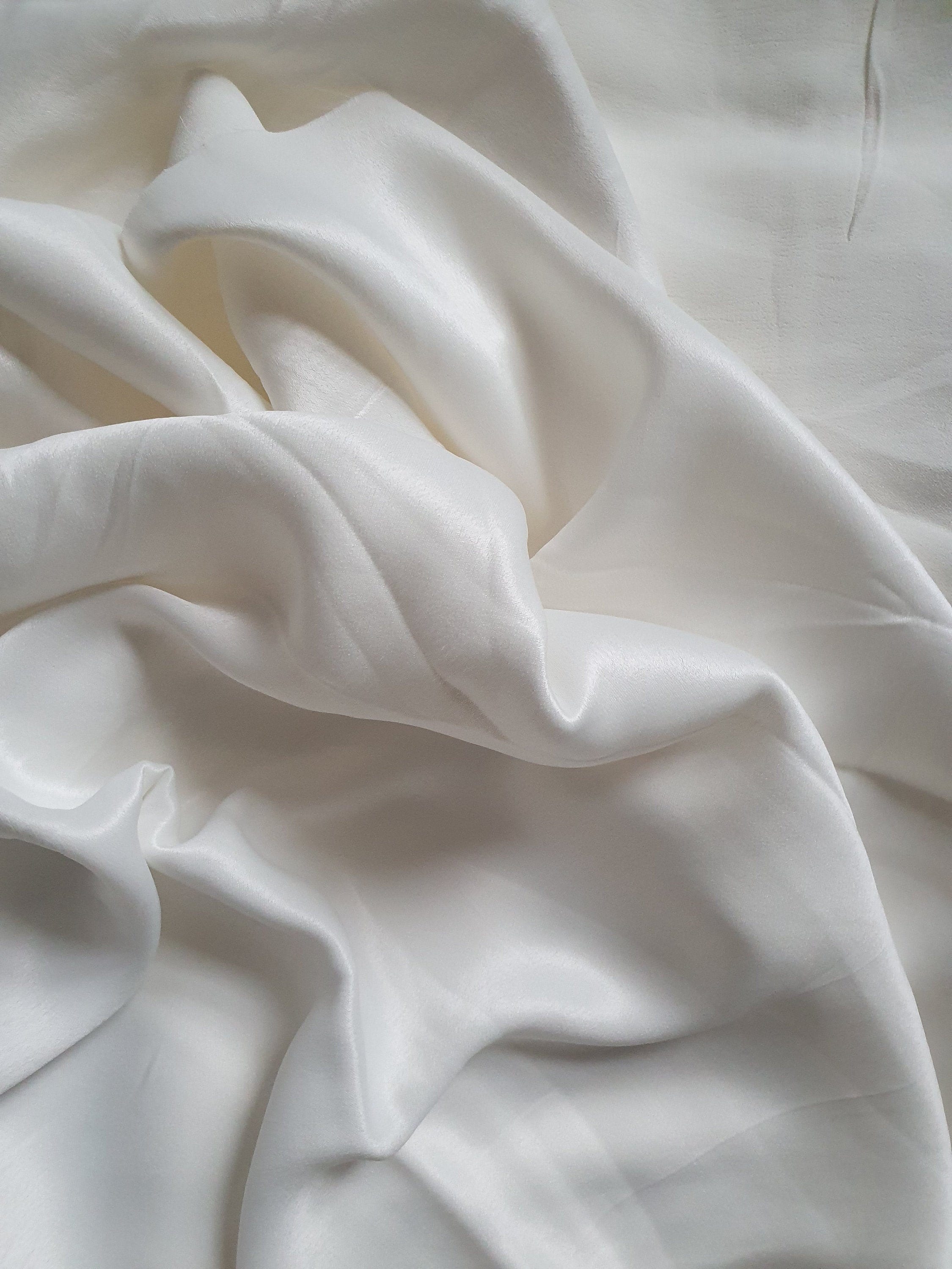 Organic Orange Fibre Silk Satin Alternative Fabric Ethical Etsy UK
