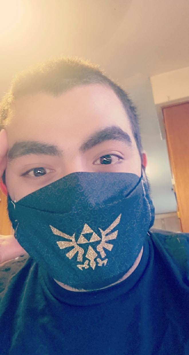 Legend of Zelda Triforce Face Mask Adult and Kids sizes available fas…