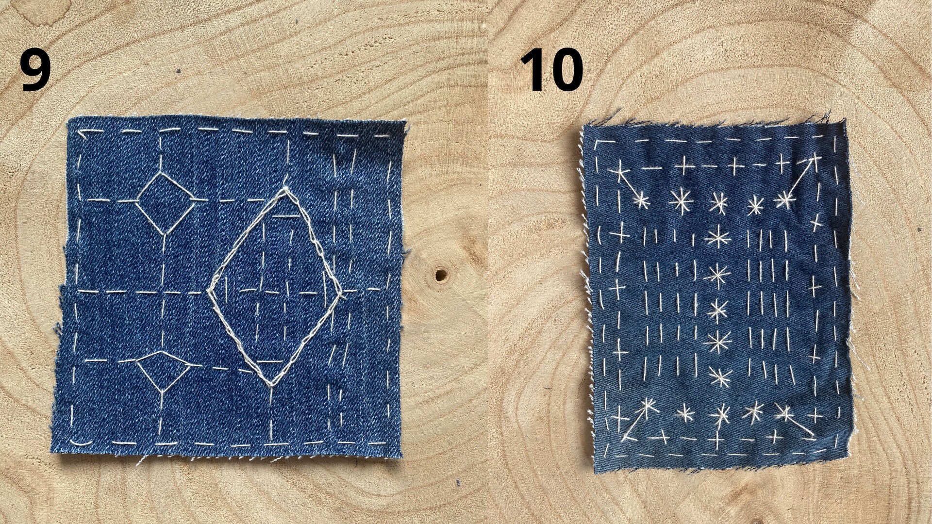 AXEN Lot De 12 Patchs De Réparation à Repasser 100% Coton - Bleu Pour Vêtements, Jeans, Pantalons Et Plus