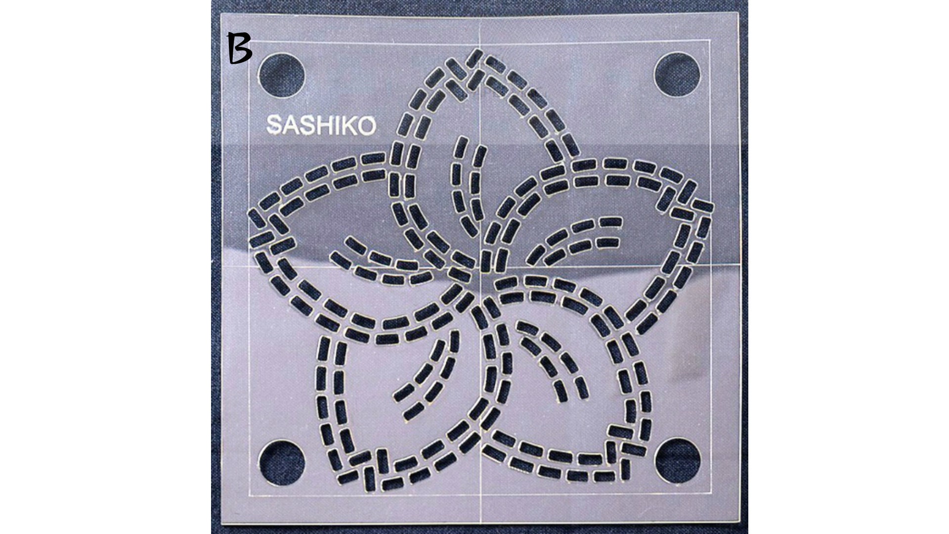 Kit 32 Pochoirs Sashiko Réutilisables - Motifs Géométriques Pour Broderie Couture Quilting - 13x13 Cm