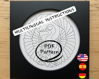 Patrones Sashiko imprimibles para bordado, zurcido visible y costura geométrica, plantillas para pegar y coser, descarga digital instantánea