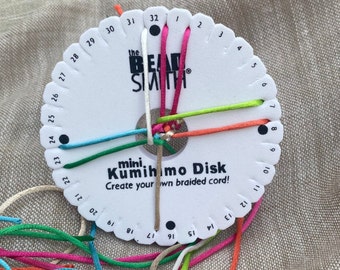 De kralensmid kumihimo schijf 5,90", maak je eigen armbanden vriendschap met authentieke traditionele Japanse gevlochten schijf, Kumihimo-gereedschap