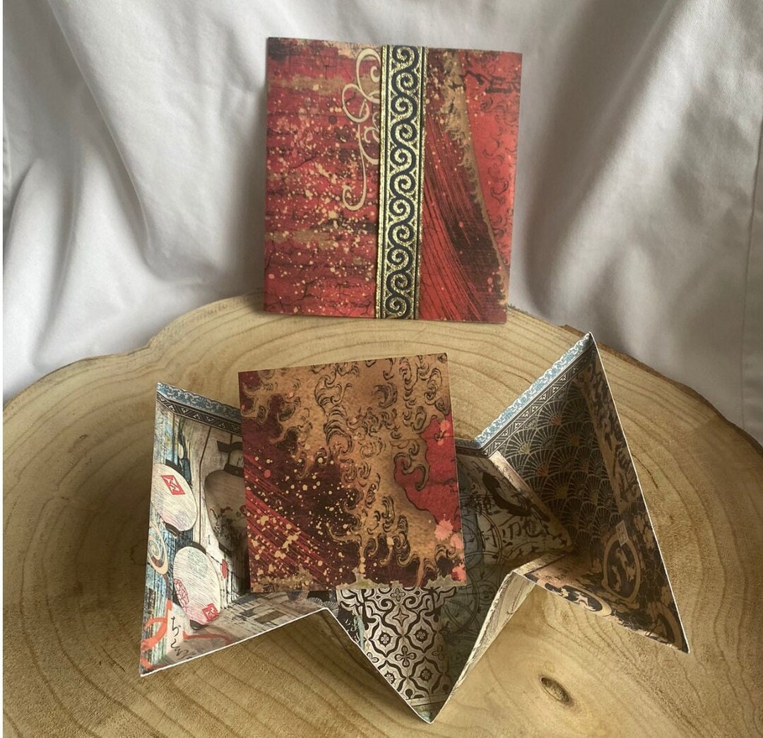Japanese Money Envelope With Origami Design Handmade With Stamperia