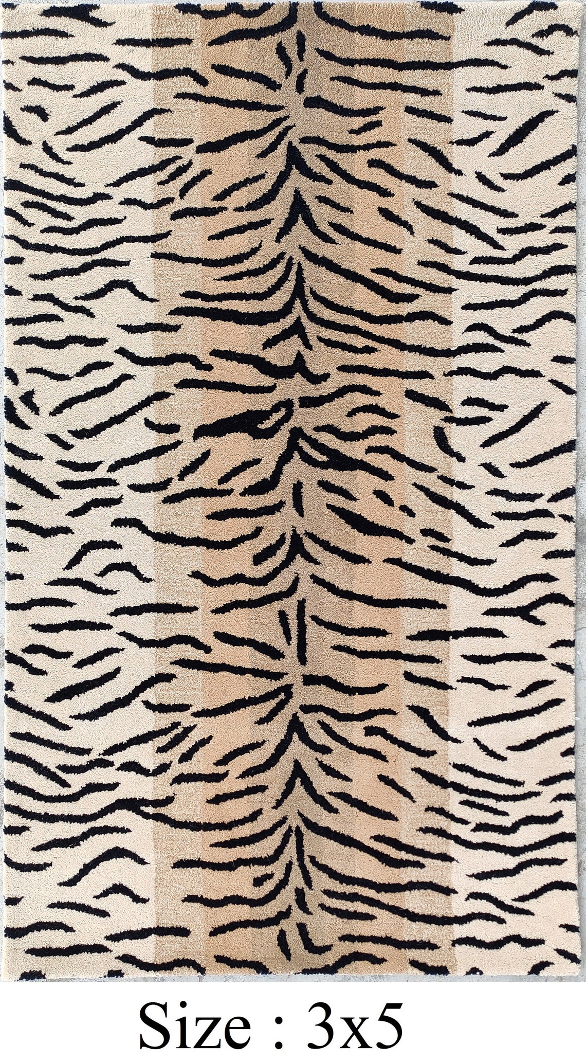 Antelope Rug 100 Wool Animal Print Rug Tiger Print Rug Wild Etsy