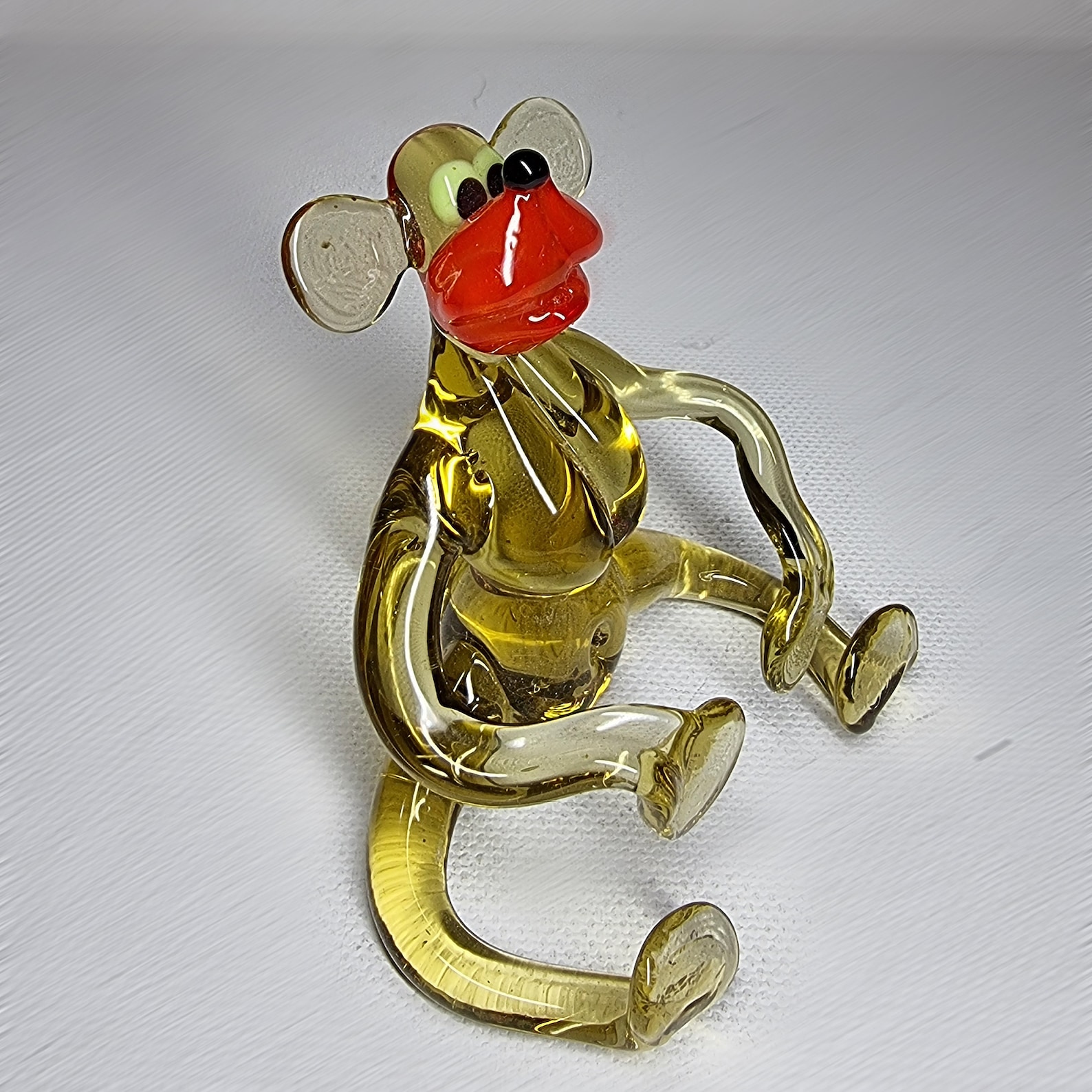 Glass Art Blown Glass Handmade Glass Figure Monkey Etsy