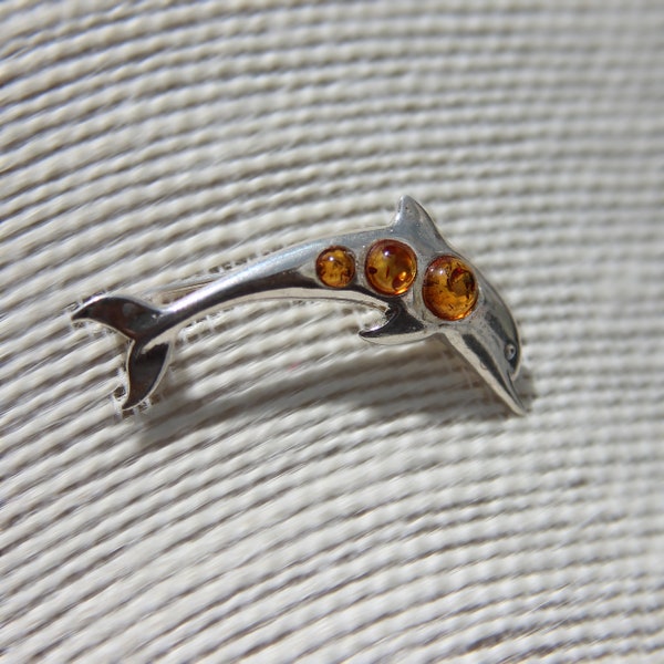 Bernstein Brosche in Silberfassung, Amber Brooch in Silver Frame, Silber 925, Silver 925, Brosche, Brooch