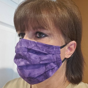Same Day Shipping! Purple Face Mask/ Multiple Patterns/Non-Medical/Washable/Reusable/100% Cotton/Double layered/USA/Adult & Kid sizes