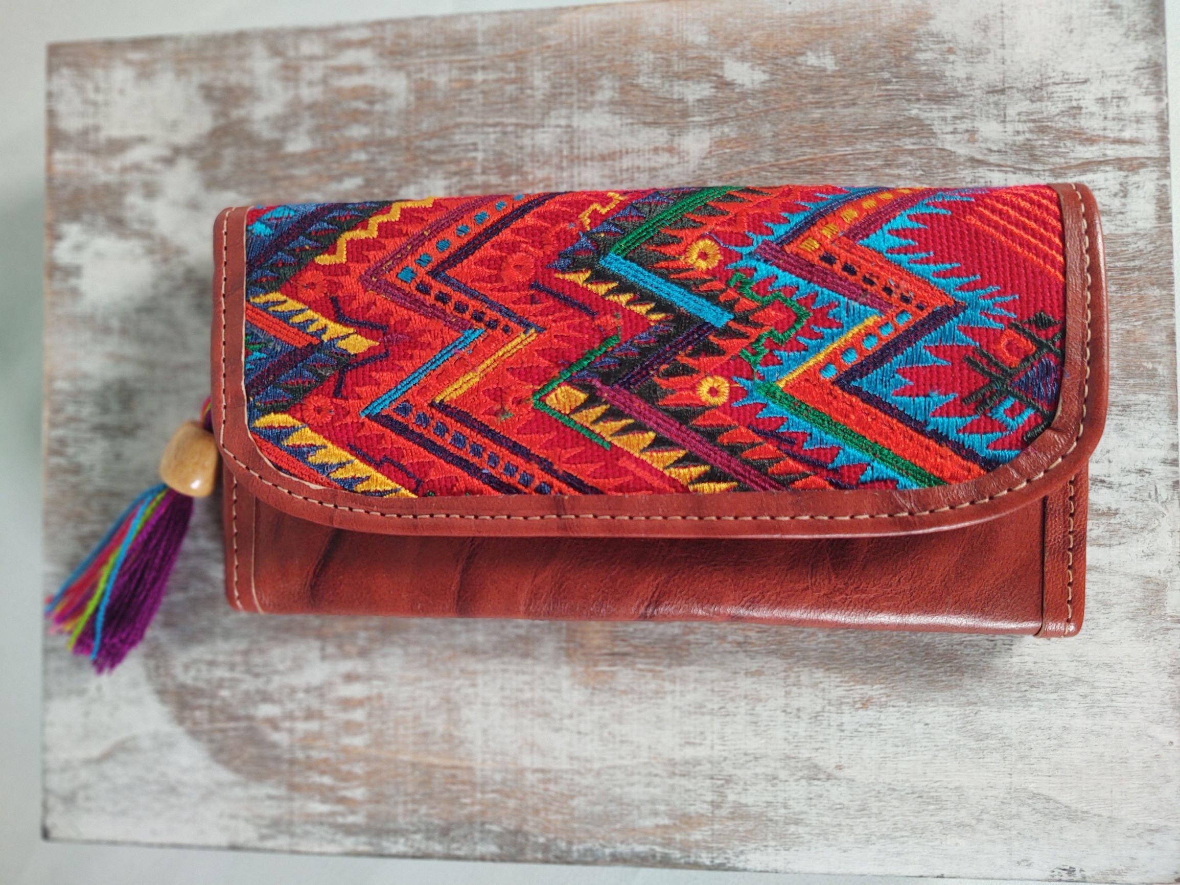 Mexican Wallet Leather Wallet Artisanal Wallet Women | Etsy