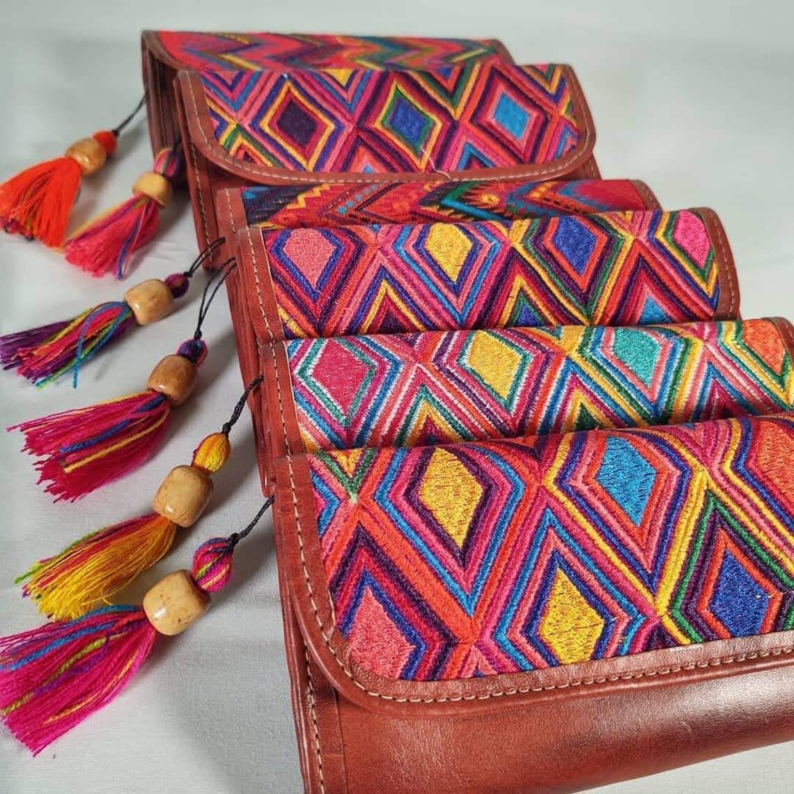 Mexican Wallet Leather Wallet Artisanal Wallet Women Etsy