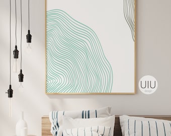 Druckbare abstrakte Kunst, Minimalistische Wandkunst, Scribble Art Print, Moderne Wandkunst, Digitale Kunst, druckbare Kunst