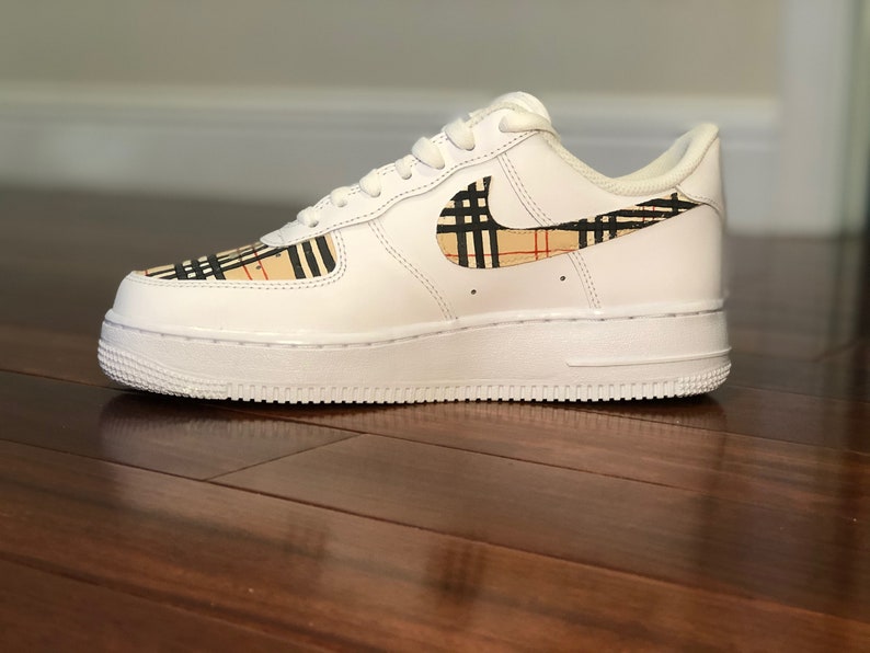 plaid custom air force 1