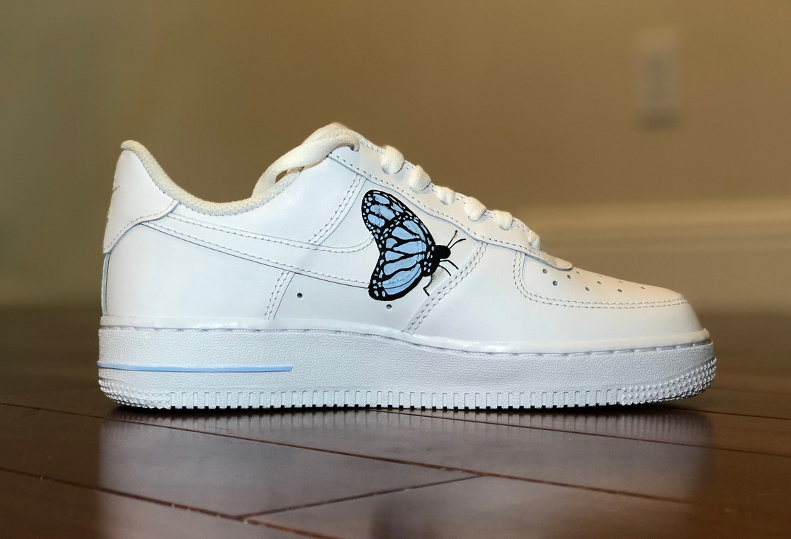 Butterfly Custom Air Force 1 HandPainted in All Sizes Etsy