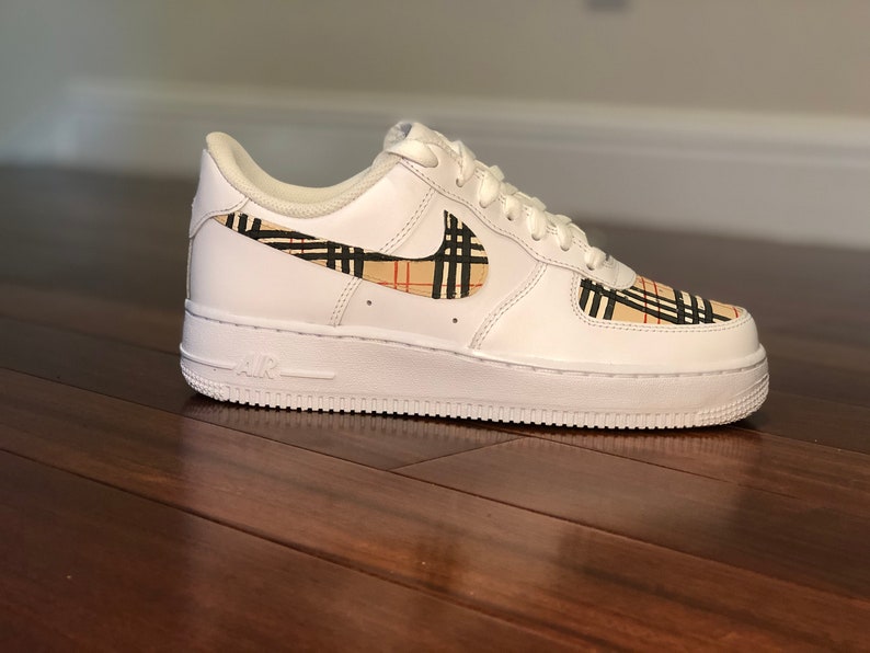 plaid custom air force 1