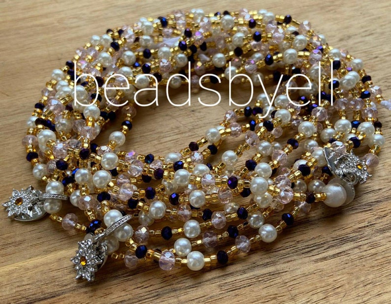 for their Beauty and the Female Essence they Invoke Charm and Pearls Waist Beads Tie On Worn by Women of all Shapes and Sizes