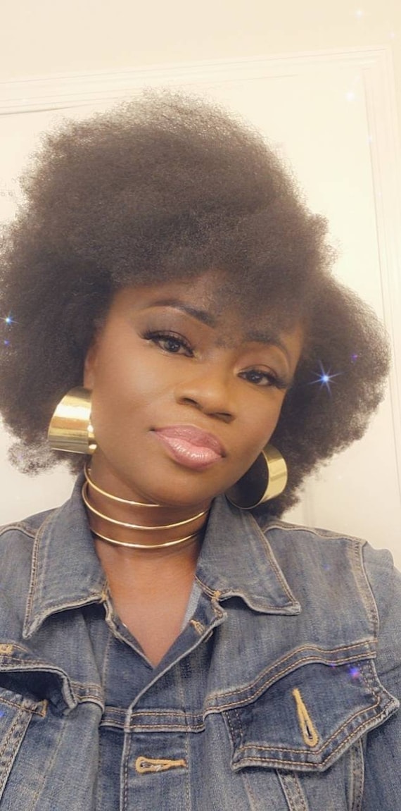 Silver Statement Choker: Geometrical African Necklace