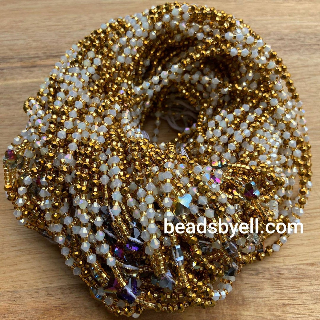 Authentic Waist Beads for Women, African Waist Beads, 45 Inches Crystals Waist  Beads , Belly Beads SALE 