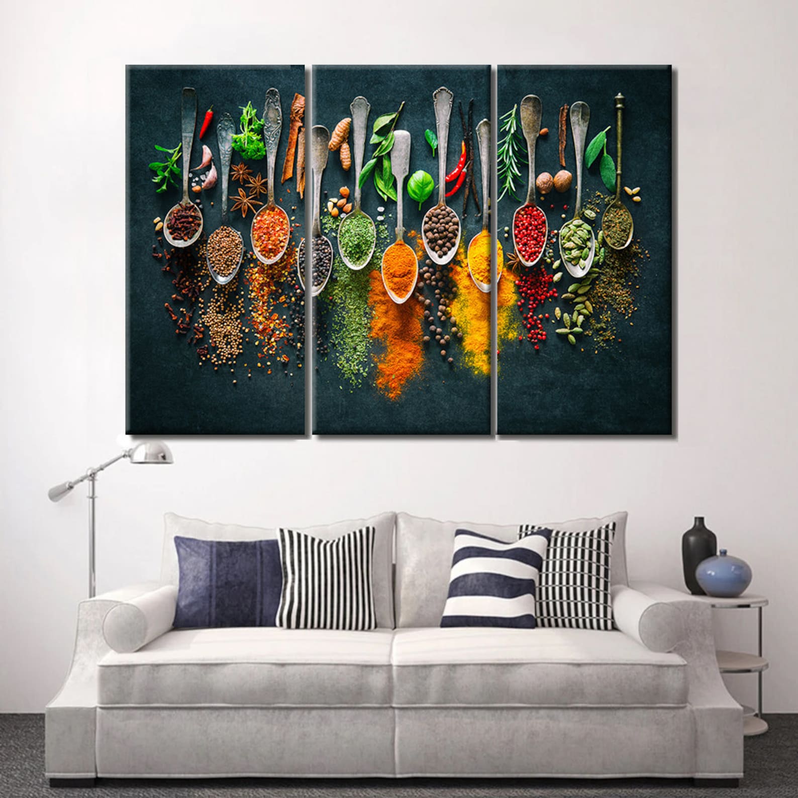 Herbs & Spices Food Canvas Wall Art Kitchen Canvas Wall Art Etsy