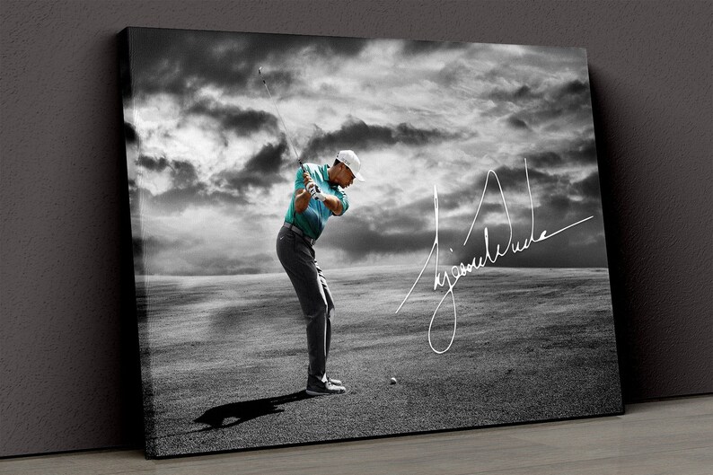 Tiger Woods Wall Art American Professional Golfer Tiger Etsy