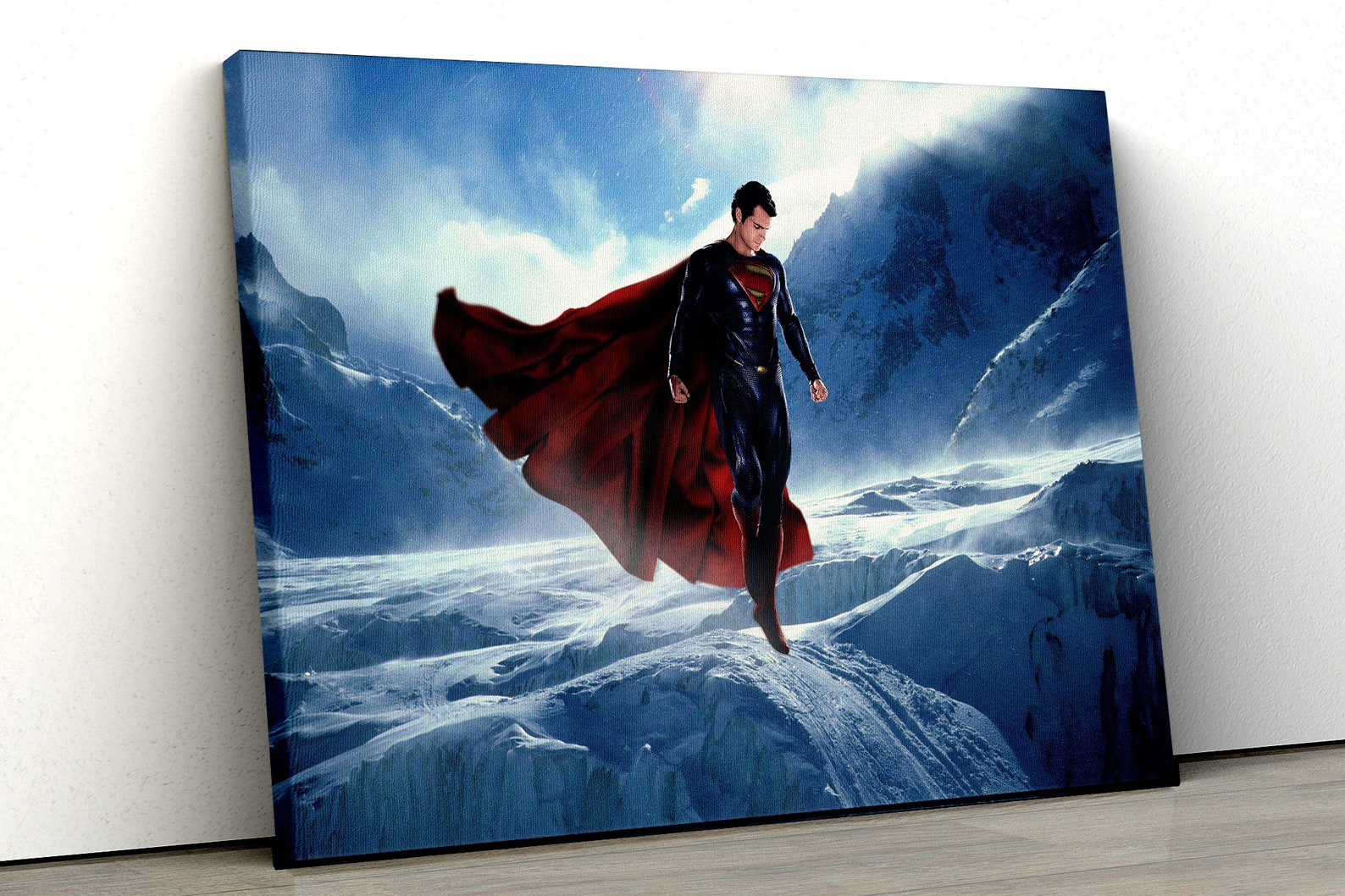 Superman Canvas Wall Art DC comics Canvas Wall Art Clark Etsy