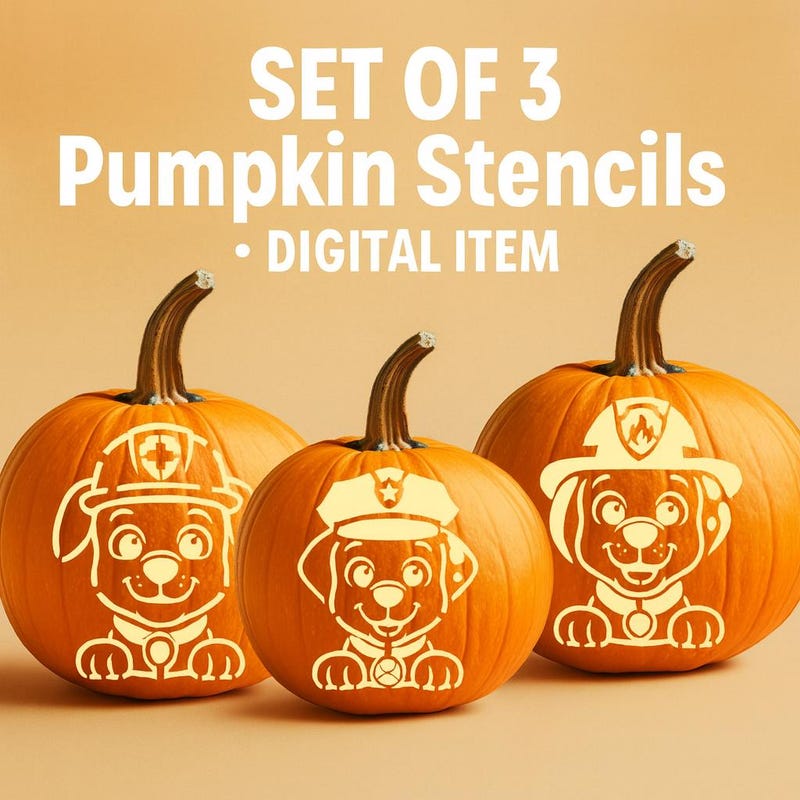 Pumpkin Carving Paw Patrolnull
