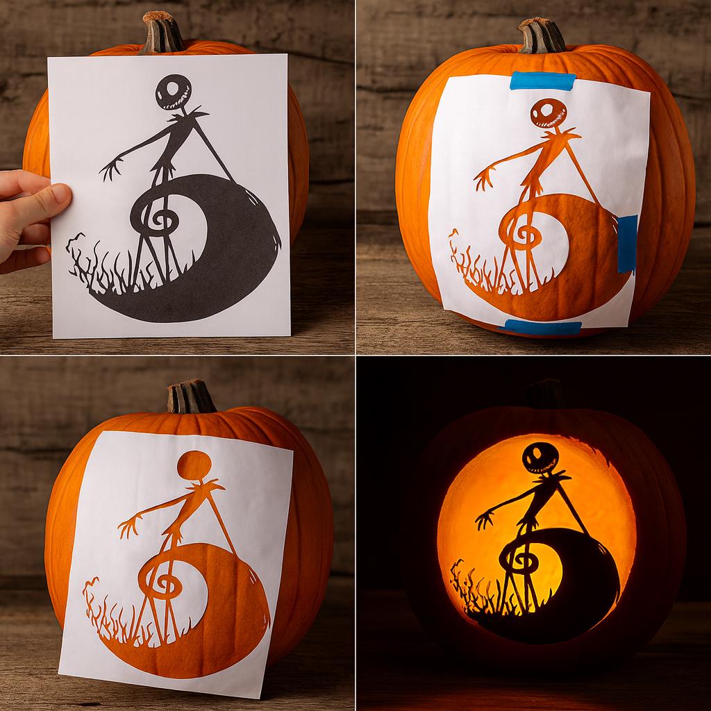 上級レベルのハロウィンかぼちゃ彫刻ステンシル：不気味なゴシックデザイン（PNG、PDF、SVG） - Etsy 日本, image size:1024x1024