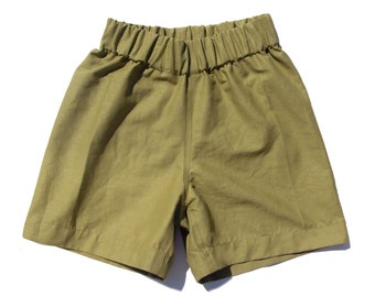 ladies cotton shorts elastic waist