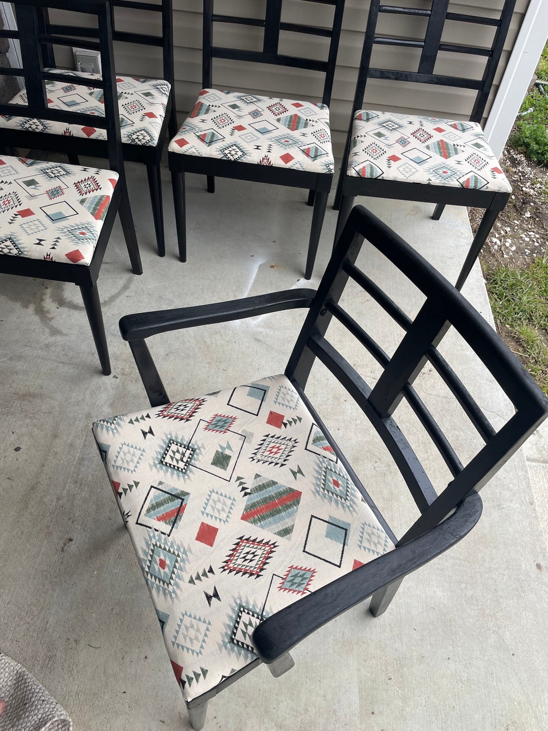 Mid Century Modern Kitchen Chairs / Black Dining Chairs Etsy