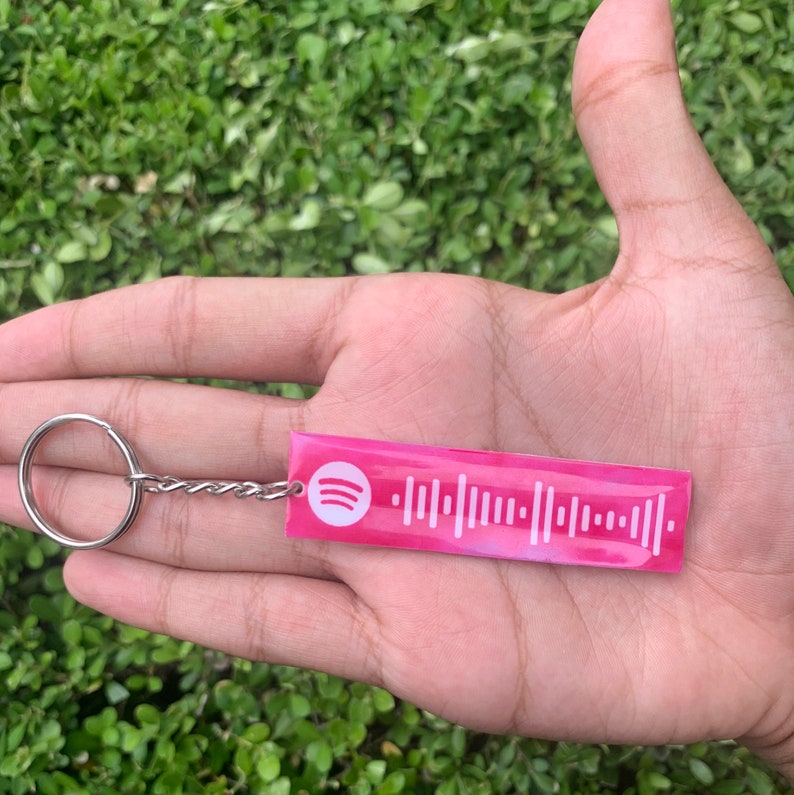 diy spotify code keychain