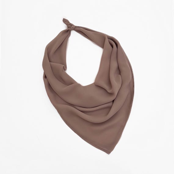 Muted Mauve Chiffon Bandana Flowy Lightweight Sheer Dusty Rose Square  Head Scarf Headband, Headwear Scarves, Accessories, Gift