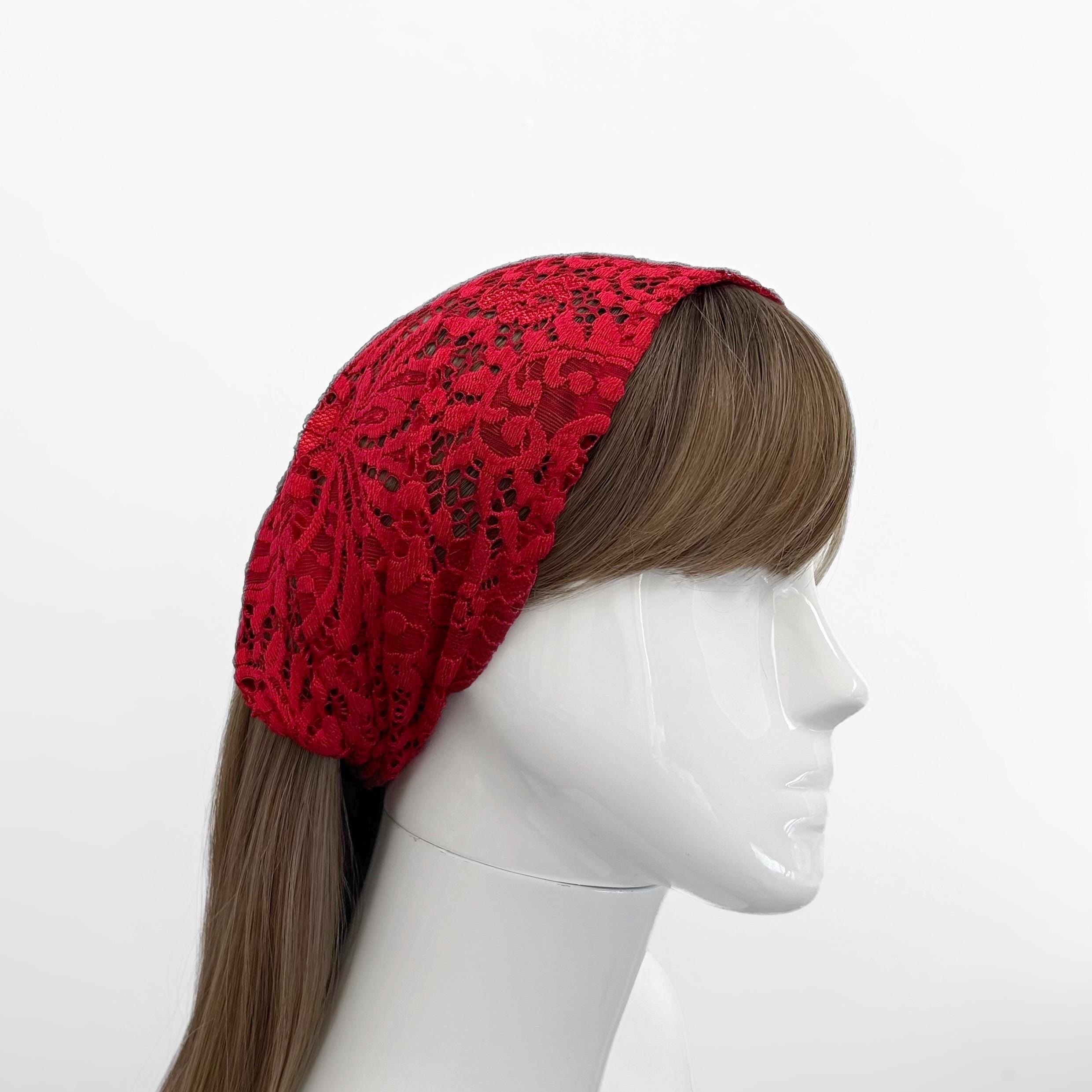 Women’s Red Headwrap with Floral Lace Bow

GEL8 0526 Red Lace Headband Stretch Floral Hairband Hair Band Bandana  main image 2