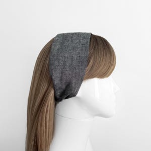 Linen Headband - Hair Scarf, Bandanas, Wide Hairbands - Women&#39;s Hair accessories, Gift, Hair Wrap, Minimalist for Thick Thin Hair