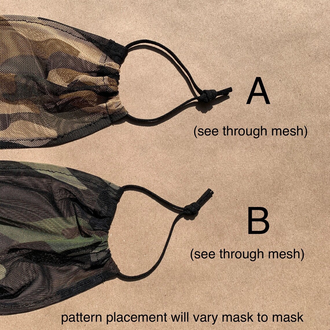 Sheer See Through Camo Mesh Breathable Weightless Barely Etsy