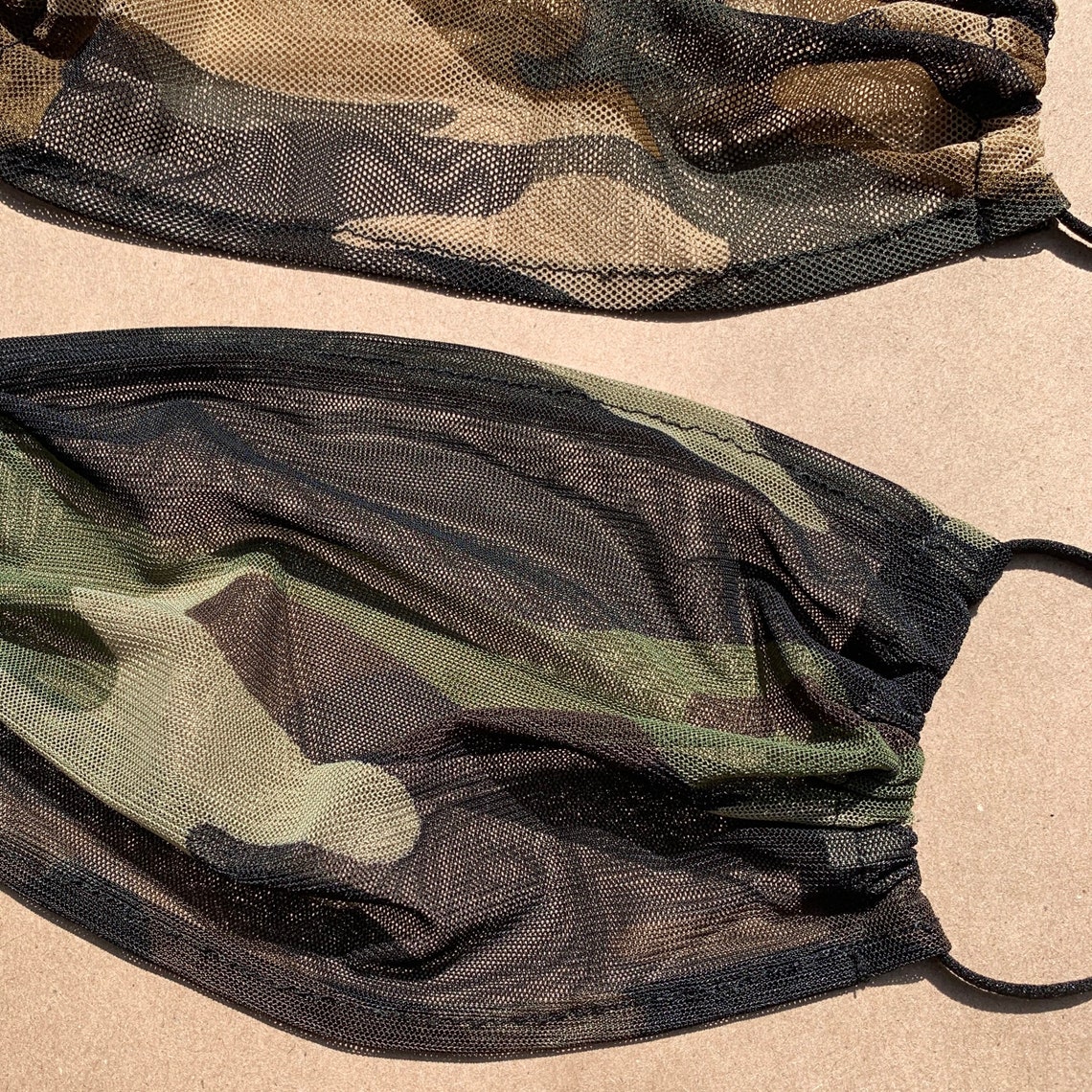 Sheer See Through Camo Mesh Breathable Weightless Barely Etsy