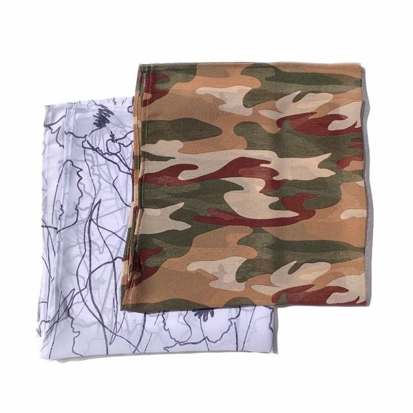 Mens Camo Scarf Etsy