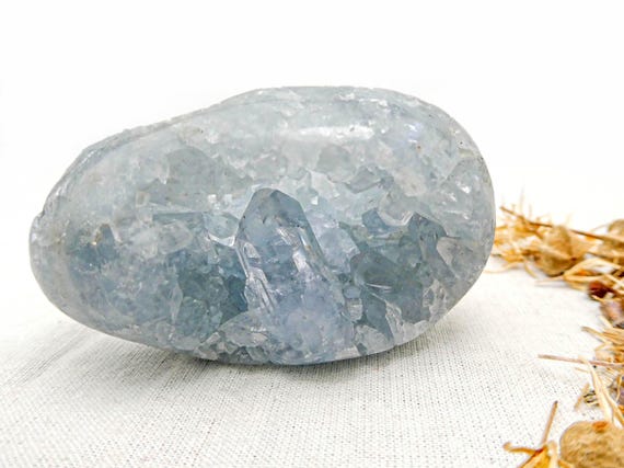 Celestite Geode Egg Specimen From Sakoany Deposit, Madagascar